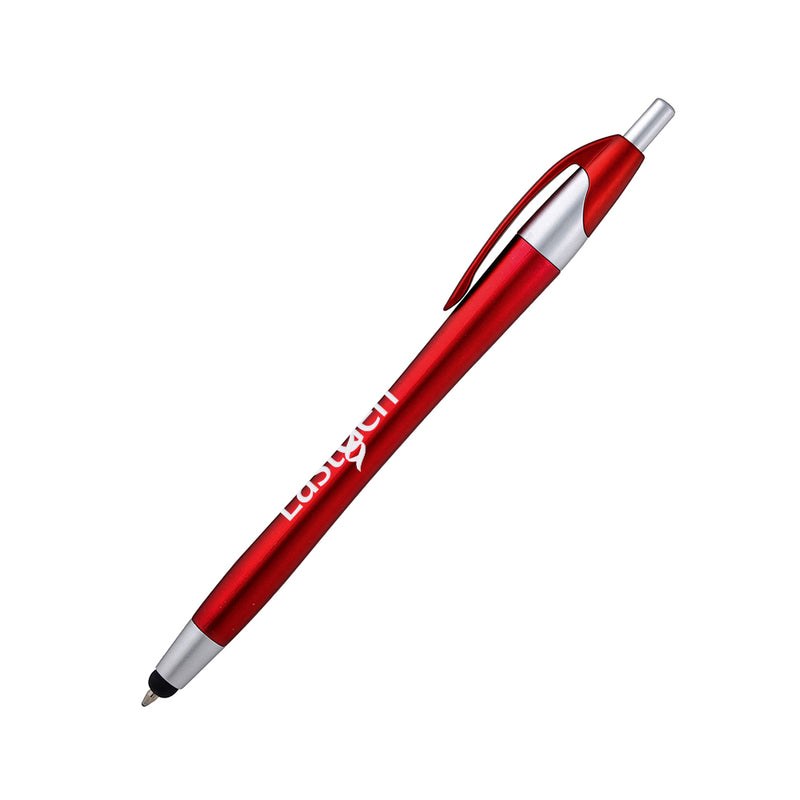 Metallic Ballpoint Red Pen-Stylus